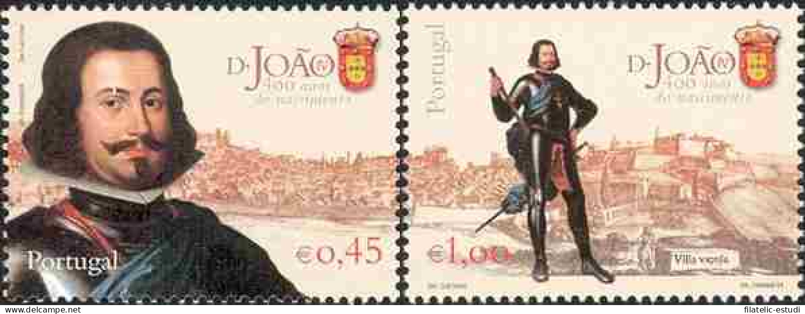 Portugal - 2744/45 2004 400º Aniv. Nacimiento Del Rey  Joan IV ( Escudo Armadu - Otros & Sin Clasificación