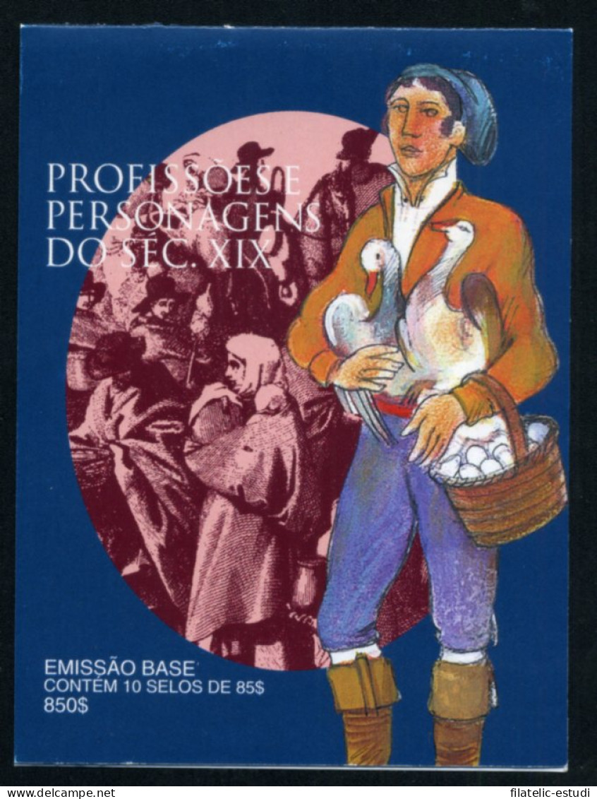 Portugal - 2219 1998 Carnet 10 Sellos Del Nº 2219 Personajes Y Profesiones Del - Andere & Zonder Classificatie