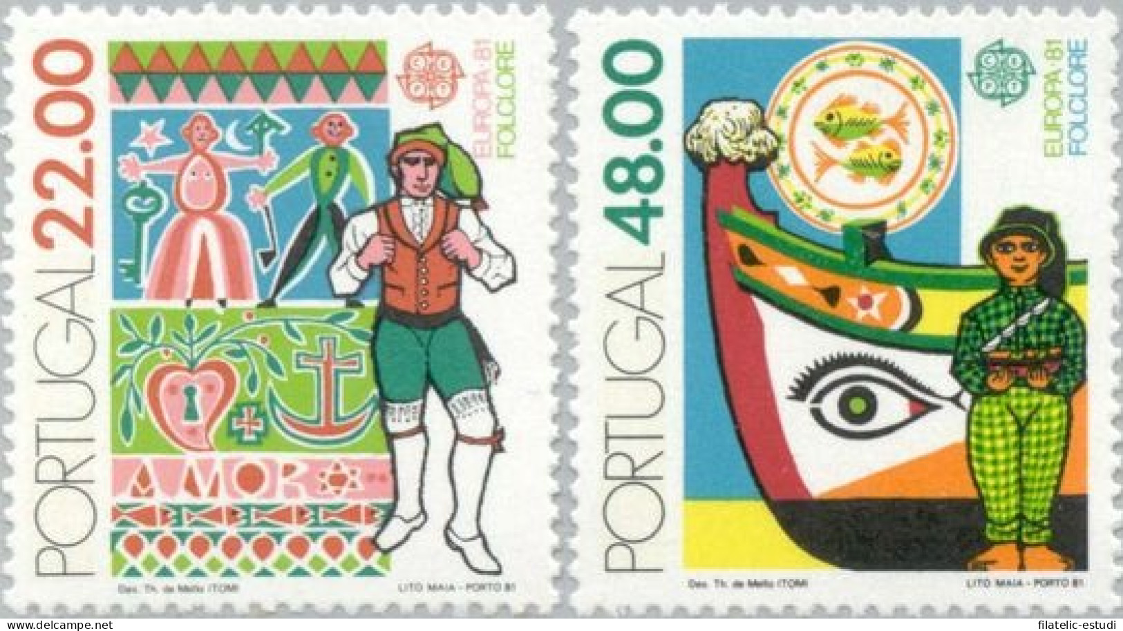 Portugal - 1509/10 - 1981 Europa Folklore Lujo - Otros & Sin Clasificación