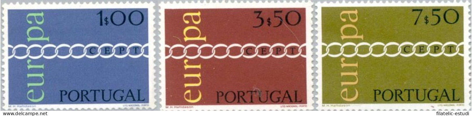 Portugal - 1107/09 - 1971 Europa Lujo - Autres & Non Classés