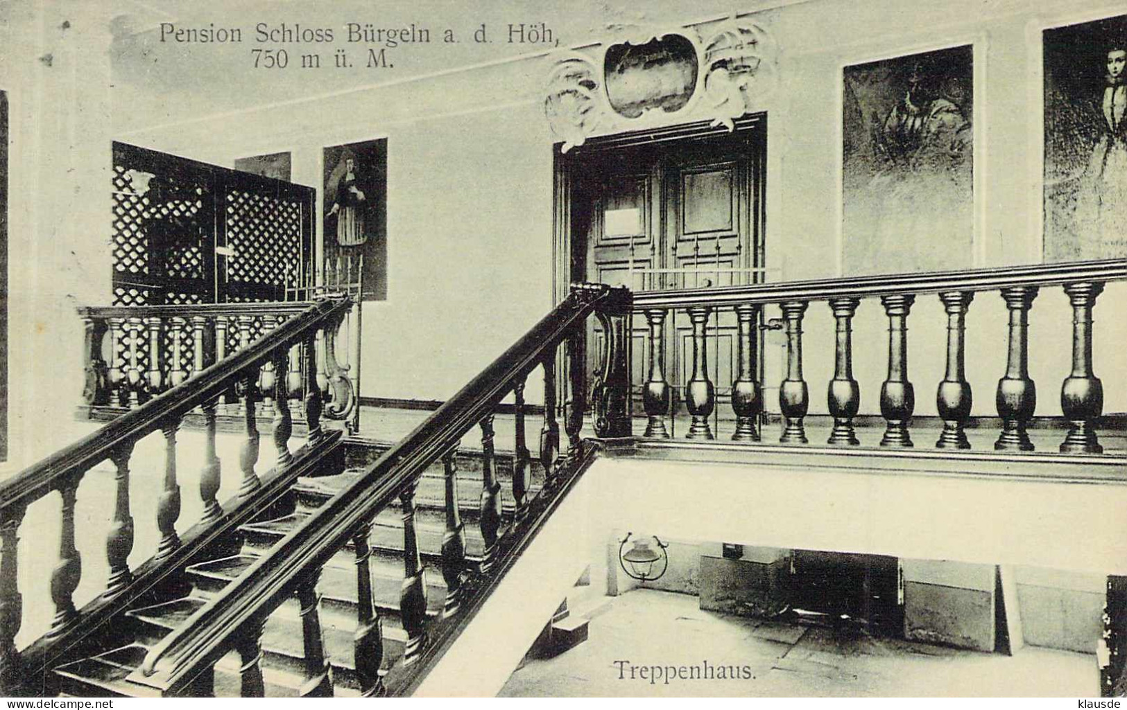 Kandern - Pensoin Schloss Bürgeln A.d.Höh Gel.1912 - Kandern