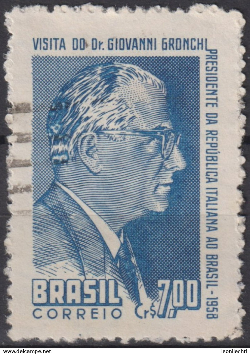 1958 Brasilien ° Mi:BR 943, Sn:BR 878, Yt:BR 660, Tribute To Joaquim Caetano E Silva - Usados