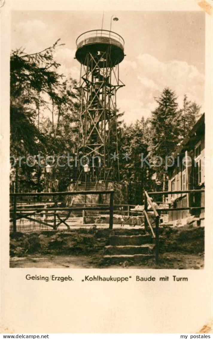 73045365 Geising Erzgebirge Kohlhaukuppe Baude Mit Turm  Geising Erzgebirge - Geising