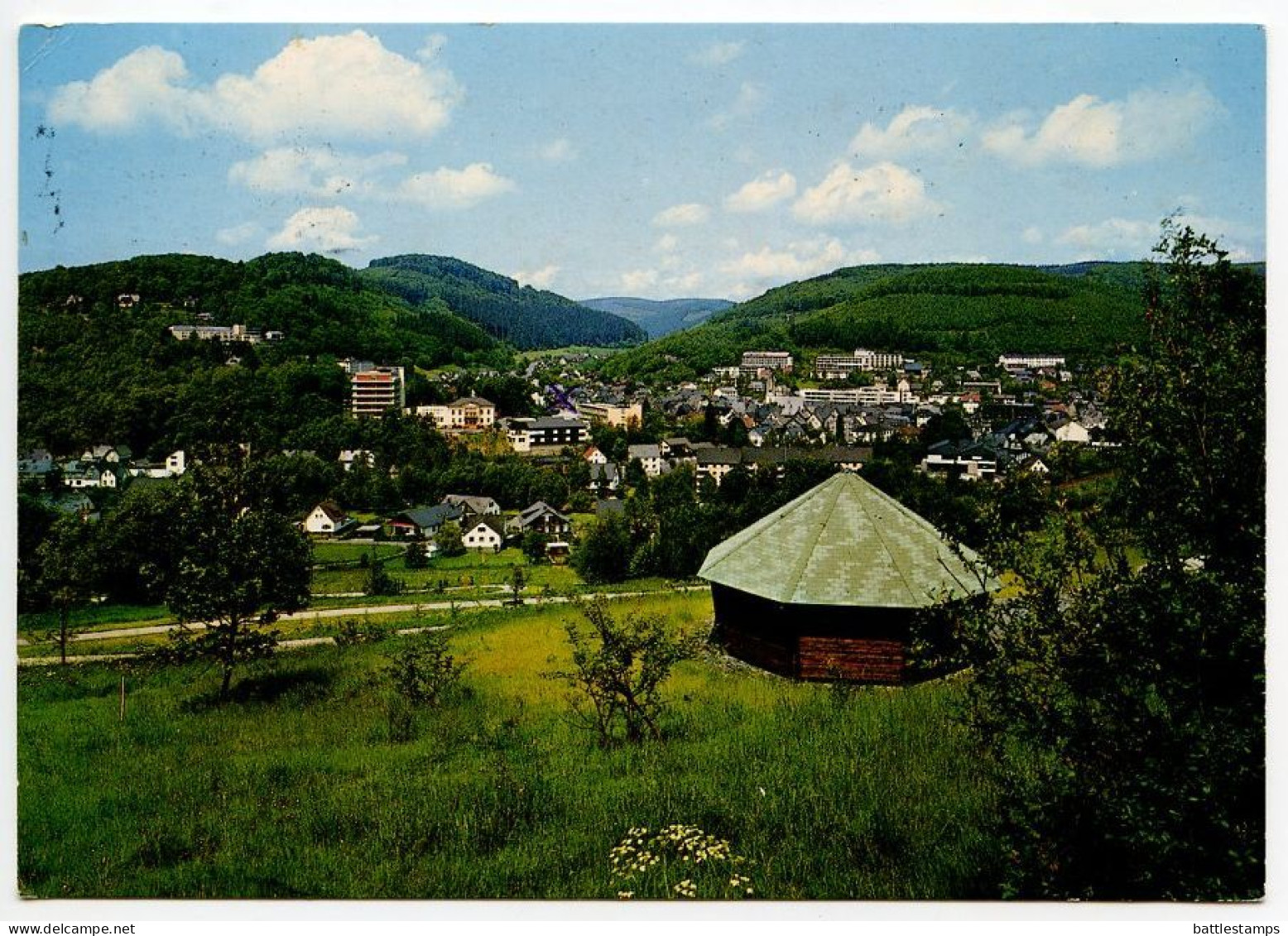 Germany 1994 Postcard Bad Laasphe - Kurlinik Emmaburg, Wittgensteiner Wald- U, Bergland; Pictorial Postmark - Bad Laasphe