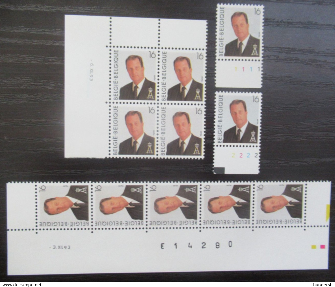 2532 - Postfris ** - Drukdatums En Volledige Set Plaatnummers - 1993-2013 Rey Alberto II (MVTM)