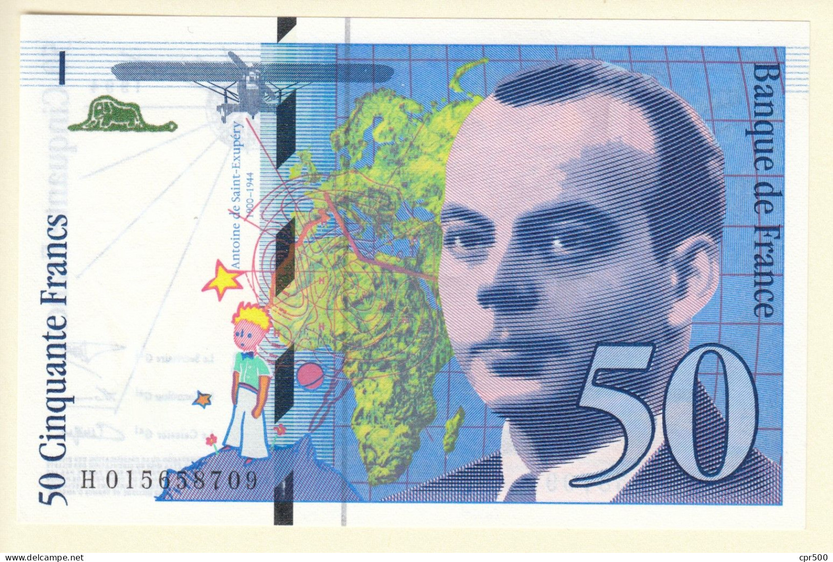 50 Francs SAINT-EXUPERY FRANCE  Type 1992 Modifié F.73/01a Neuf - 50 F 1992-1999 ''St Exupéry''