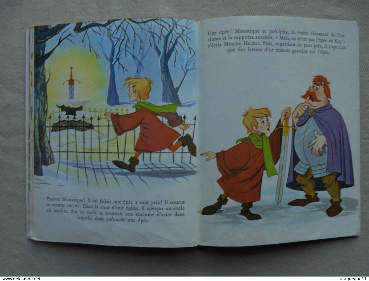 Ancien - Livre pour enfant Merlin l'Enchanteur Les Albums Roses 1963