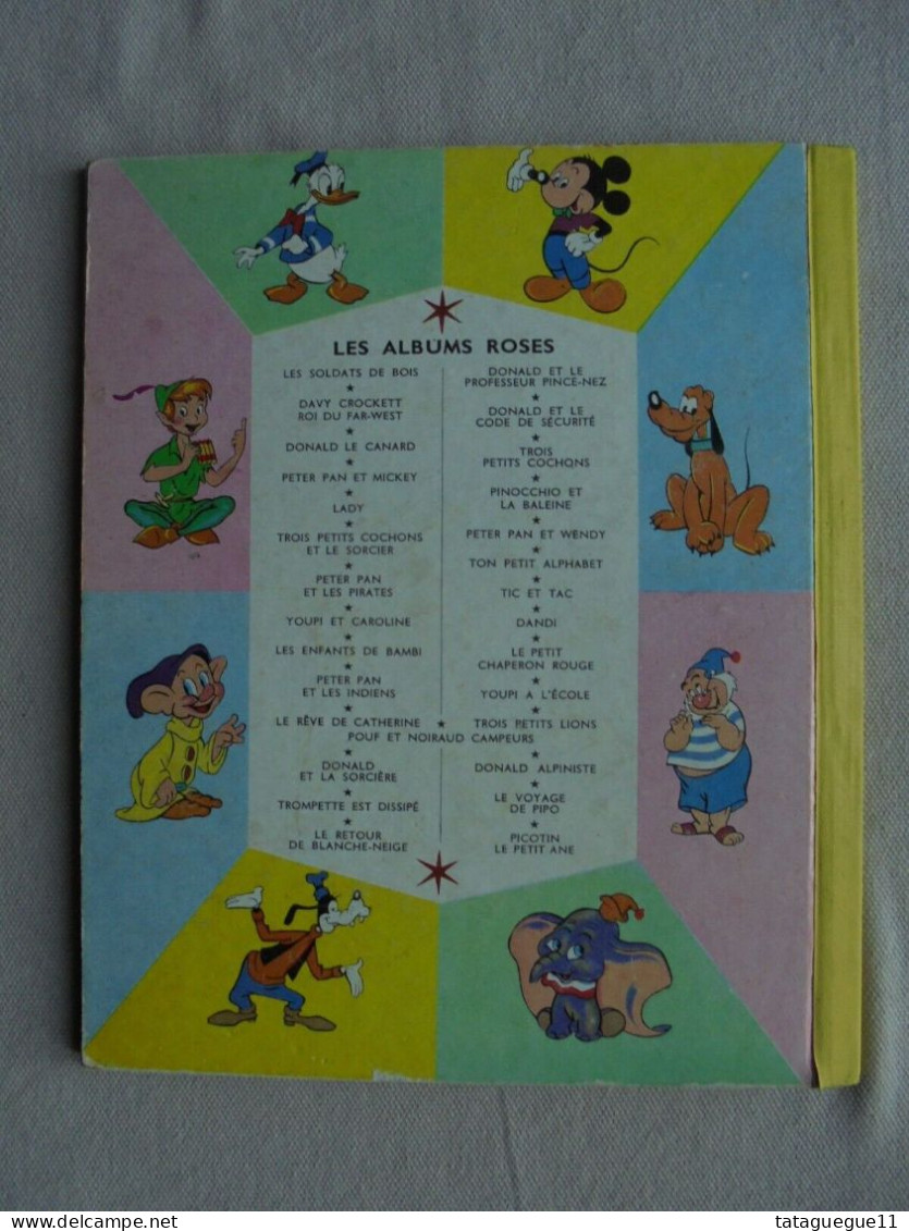 Ancien - Livre pour enfant Merlin l'Enchanteur Les Albums Roses 1963