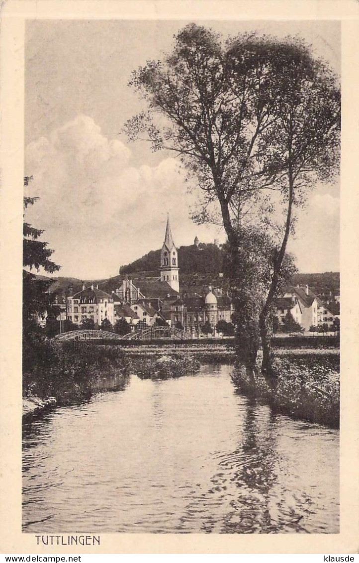 Tuttlingen - Panorama Mit Donau Gel.1919 - Tuttlingen