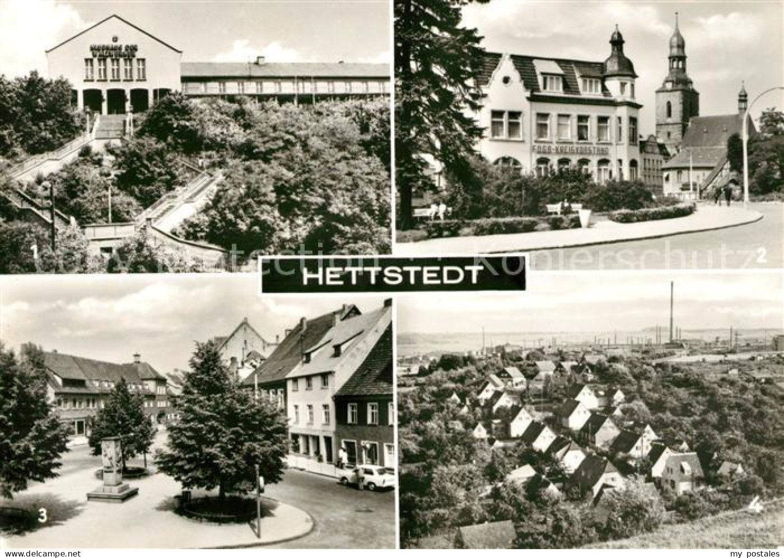 73044979 Hettstedt Klubhaus Wipperbruecke Marktplatz Teilansicht Hettstedt - Hettstedt