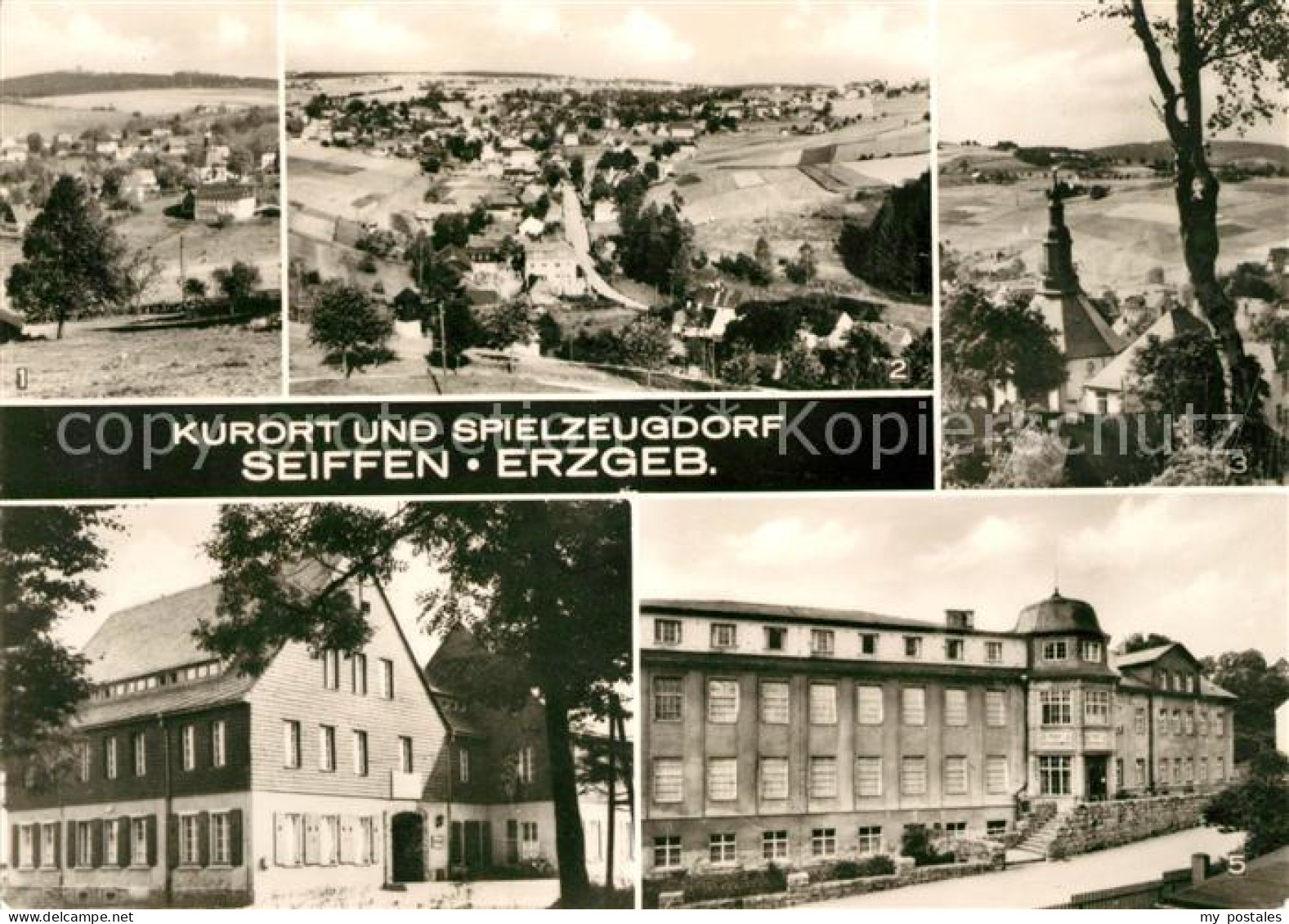 73044939 Seiffen Erzgebirge Schwartenberg Panorama Teilansicht FDGB Erholungshei - Seiffen