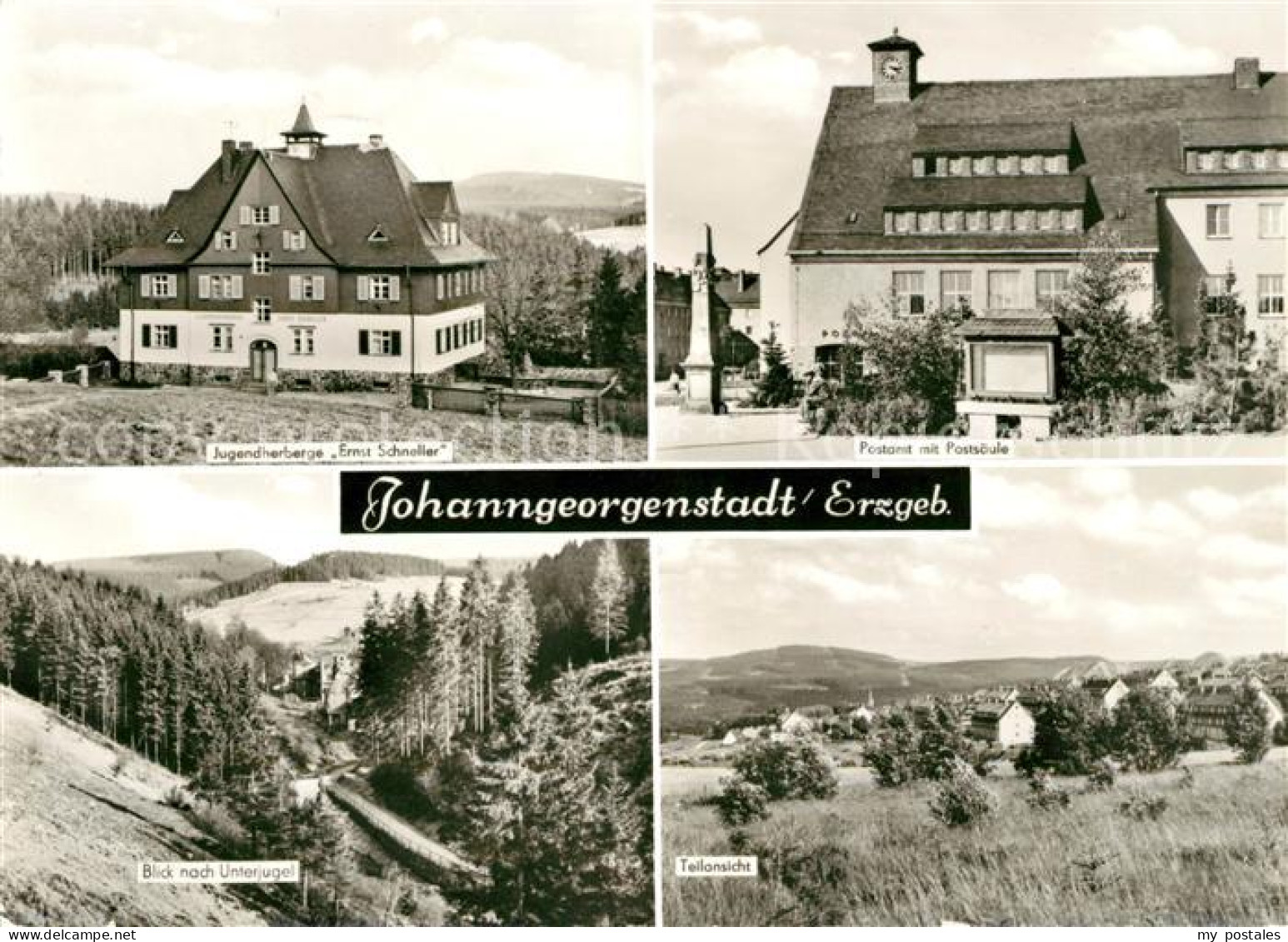 73044814 Johanngeorgenstadt Jugendherberge Ernst Schneller Postamt Postsaeule Un - Johanngeorgenstadt