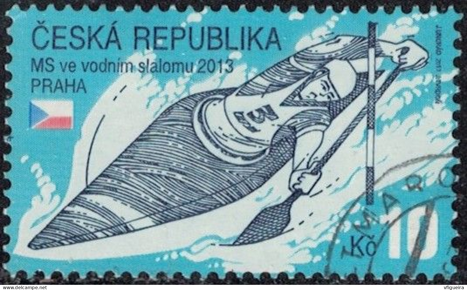 République Tchèque 2013 Oblitéré Used Championnats Du Monde De Slalom De Kayak Y&T CZ 686 SU - Usados
