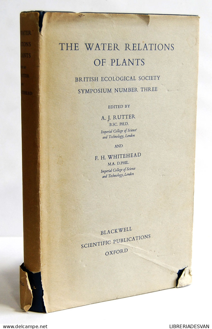 The Water Relations Of Plants - A.J. Rutter And F.H. Whitehead (Eds.) - Sciences Manuelles