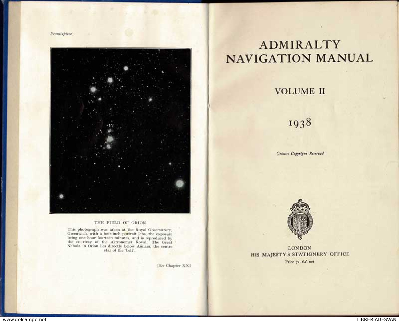 Admiralty Navigation Manual. Volume II - Craft, Manual Arts