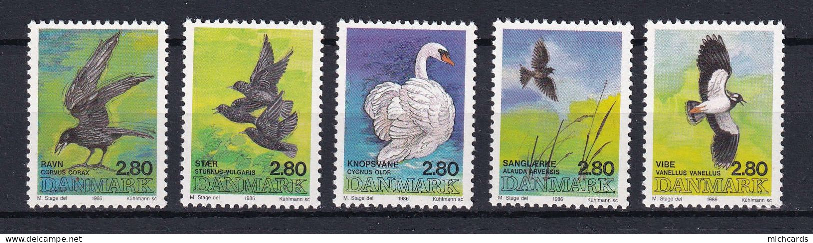 169 DANEMARK 1986 - Y&T 876 80 - Oiseau - Neuf ** (MNH) Sans Charniere - Unused Stamps