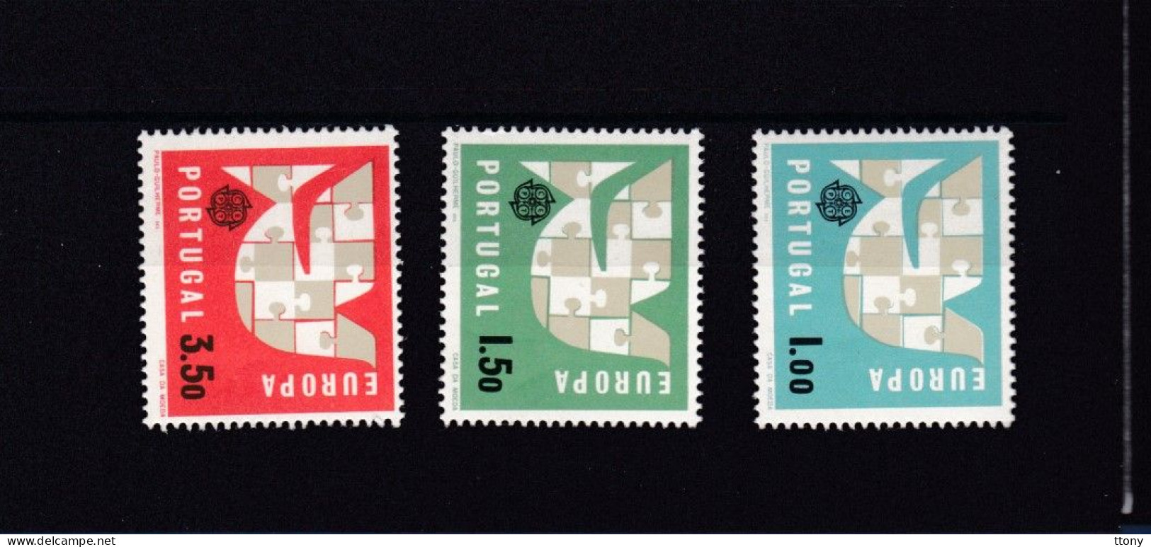 3 Timbres  Neufs **  Portugal  Europa CEPT  Année 1963 - 1963