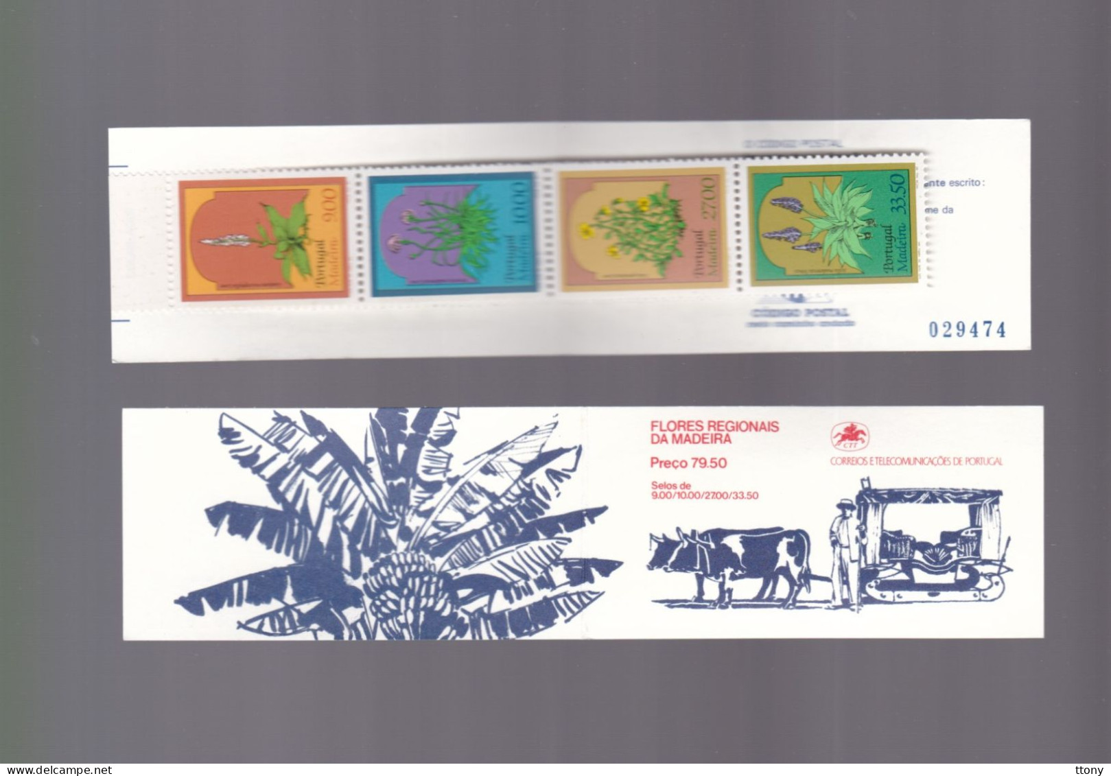 2 Carnets  Portugal  Madère  Fleurs  Flores Regionais Da Madeira     Année 1982 - Carnets