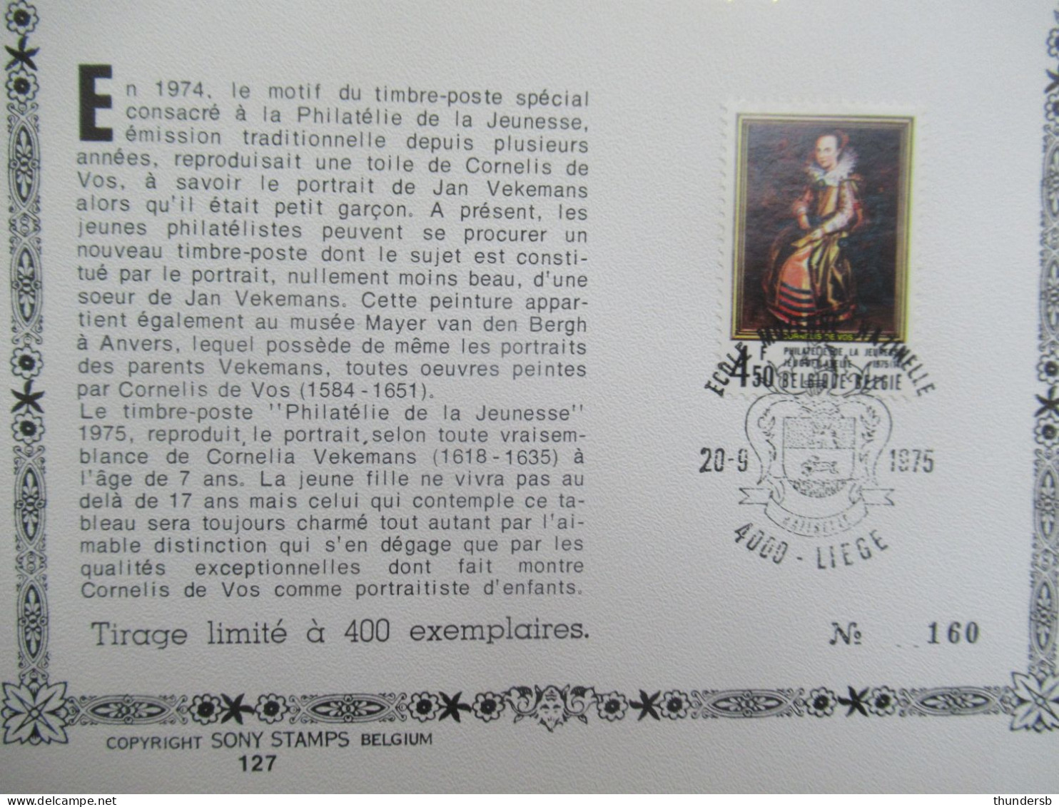 1779 'Philatélie De La Jeunesse' - Tirage Limité à 400 Exemplaires! - Commemorative Documents