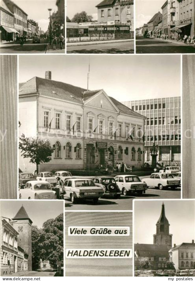 73044241 Haldensleben Orts Und Teilansichten Rathaus Kirche Haldensleben - Haldensleben