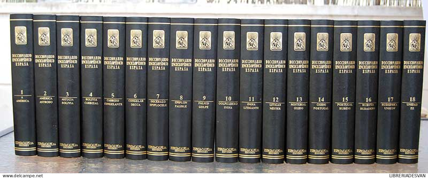 Diccionario Enciclopédico Espasa 18 Tomos - Diccionarios, Enciclopedias