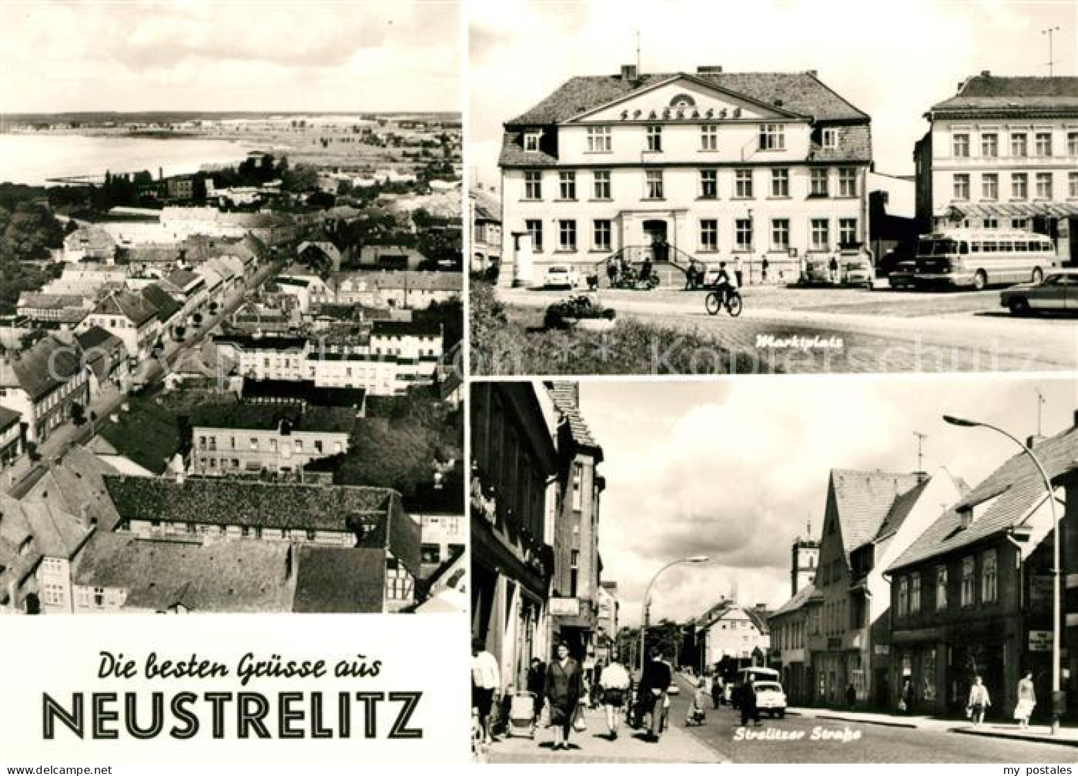 73044128 Neustrelitz Ortsansicht Marktplatz Strelitzer Strasse Neustrelitz - Neustrelitz