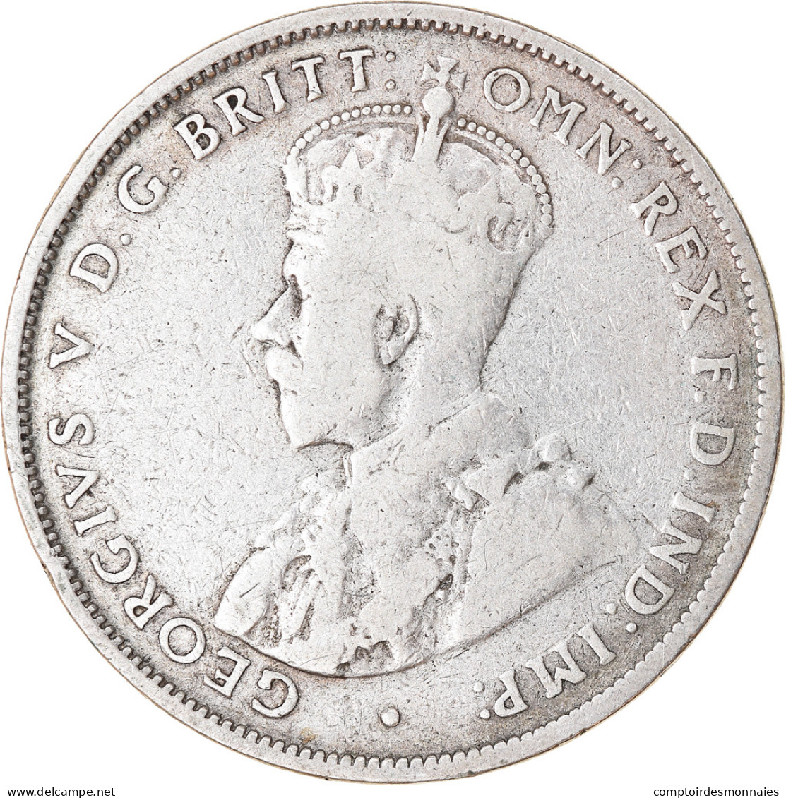 Monnaie, Grande-Bretagne, George V, Florin, Two Shillings, 1921, TTB, Argent - J. 1 Florin / 2 Schillings