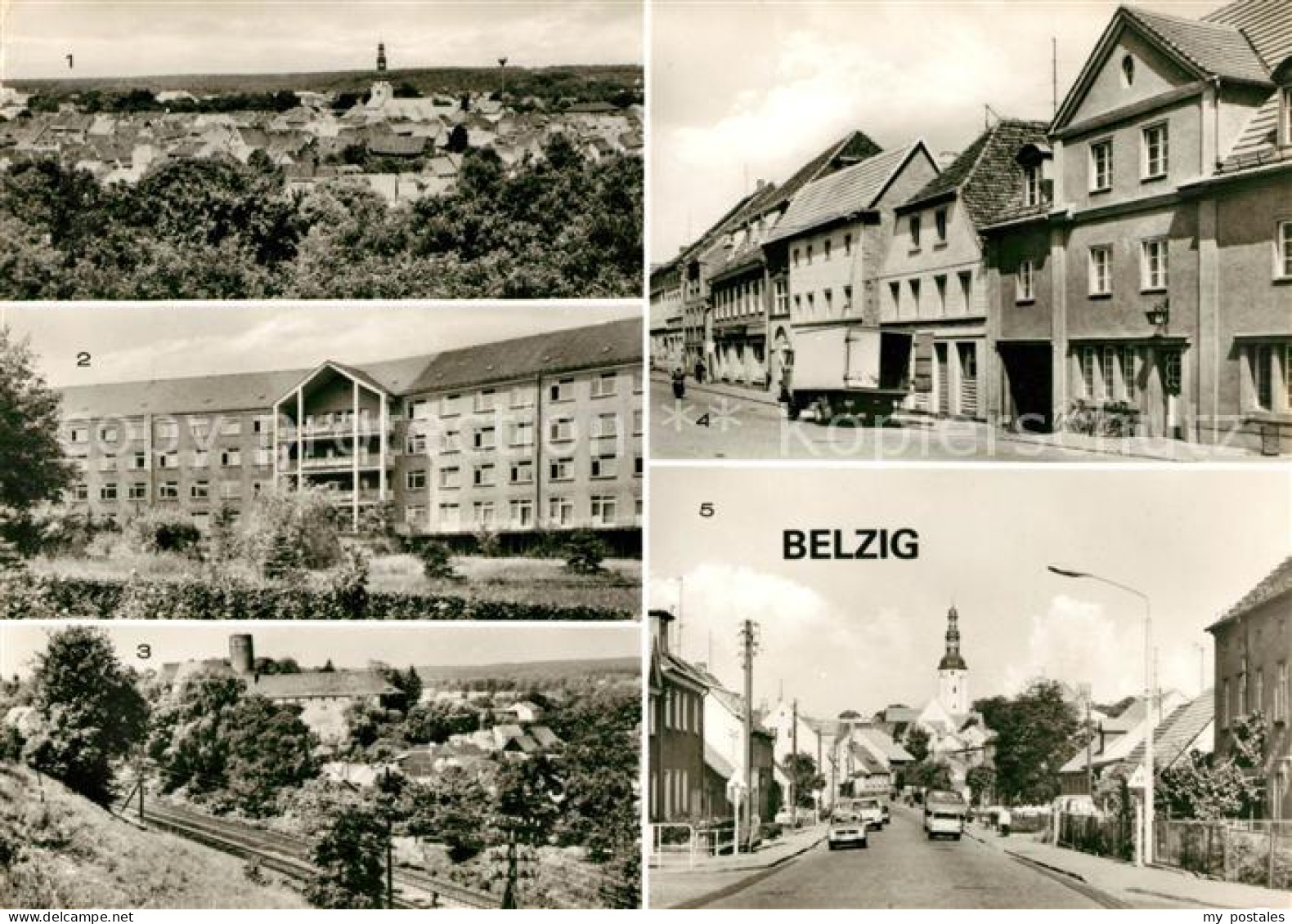 73043781 Belzig Bad Panorama Kreiskrankenhaus Burg Eisenhardt Strasse Der Einhei - Belzig