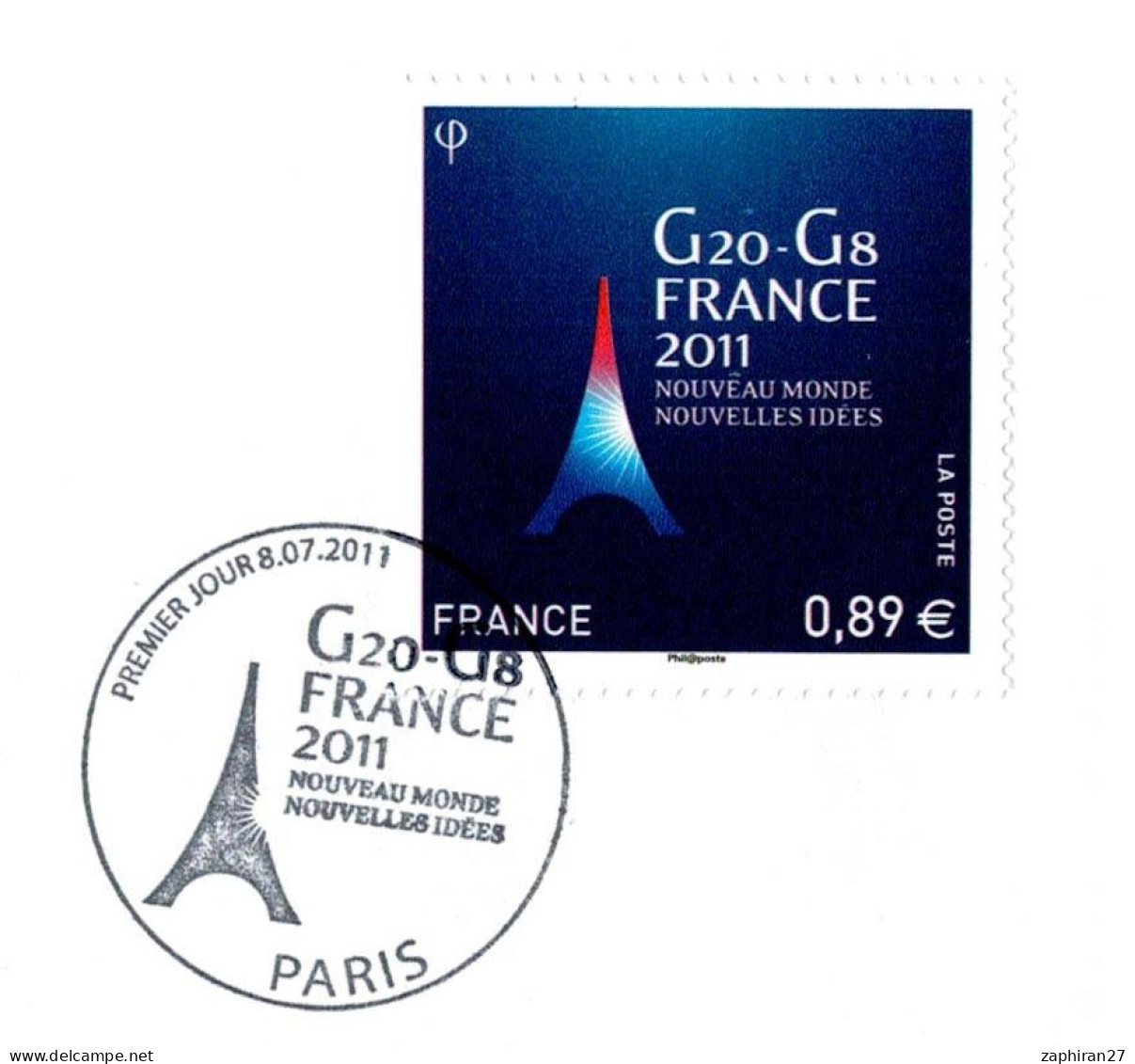 ORGANISATION PARIS G20 G8 FRANCE 2011 NOUVEAU MONDE NOUVELLES IDEES (8-7-2011) #434# - Other & Unclassified