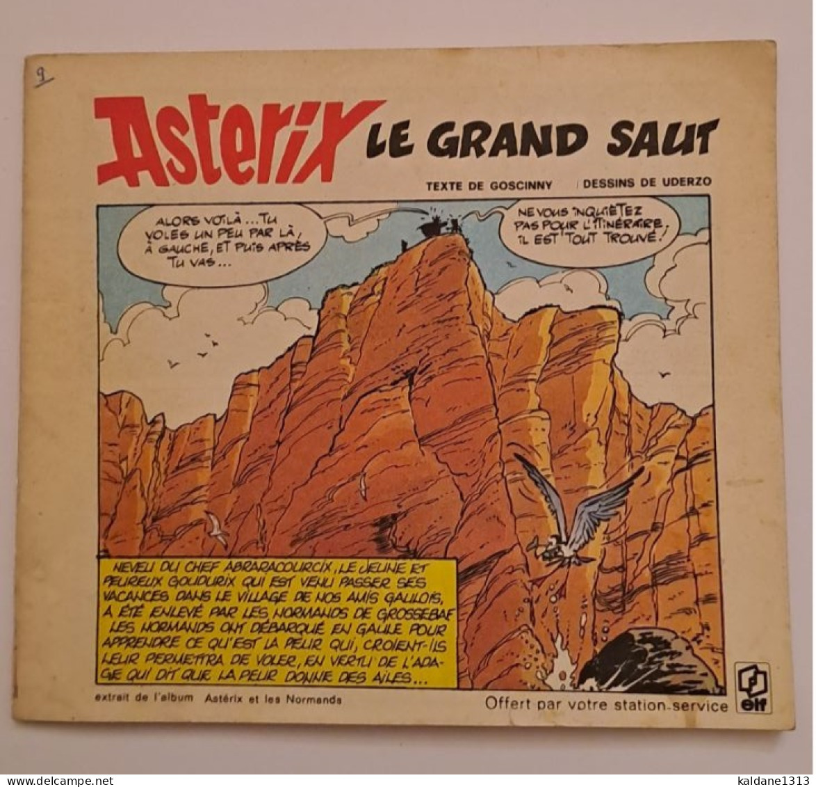 Astérix Le Grand Saut Mini Album Offert Les Stations Essence Elf 1973 - Asterix