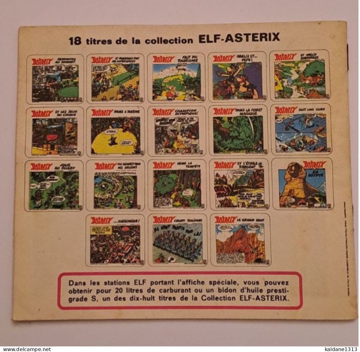 Astérix Le Grand Saut Mini Album Offert Les Stations Essence Elf 1973 - Astérix