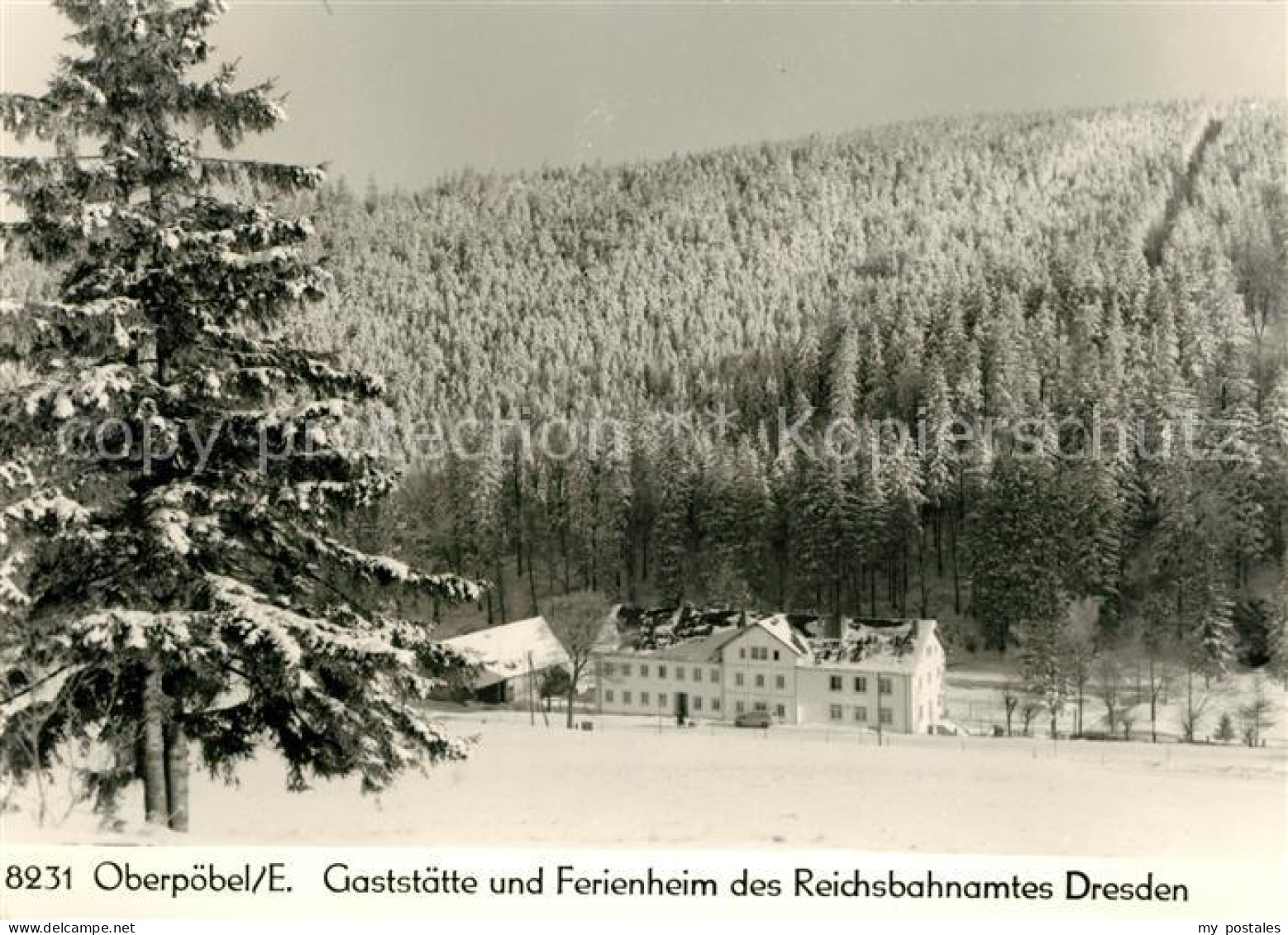 73043702 Oberpoebel Gaststaette Ferienheim Des Reichsbahnamtes Dresden Oberpoebe - Schmiedeberg (Erzgeb.)