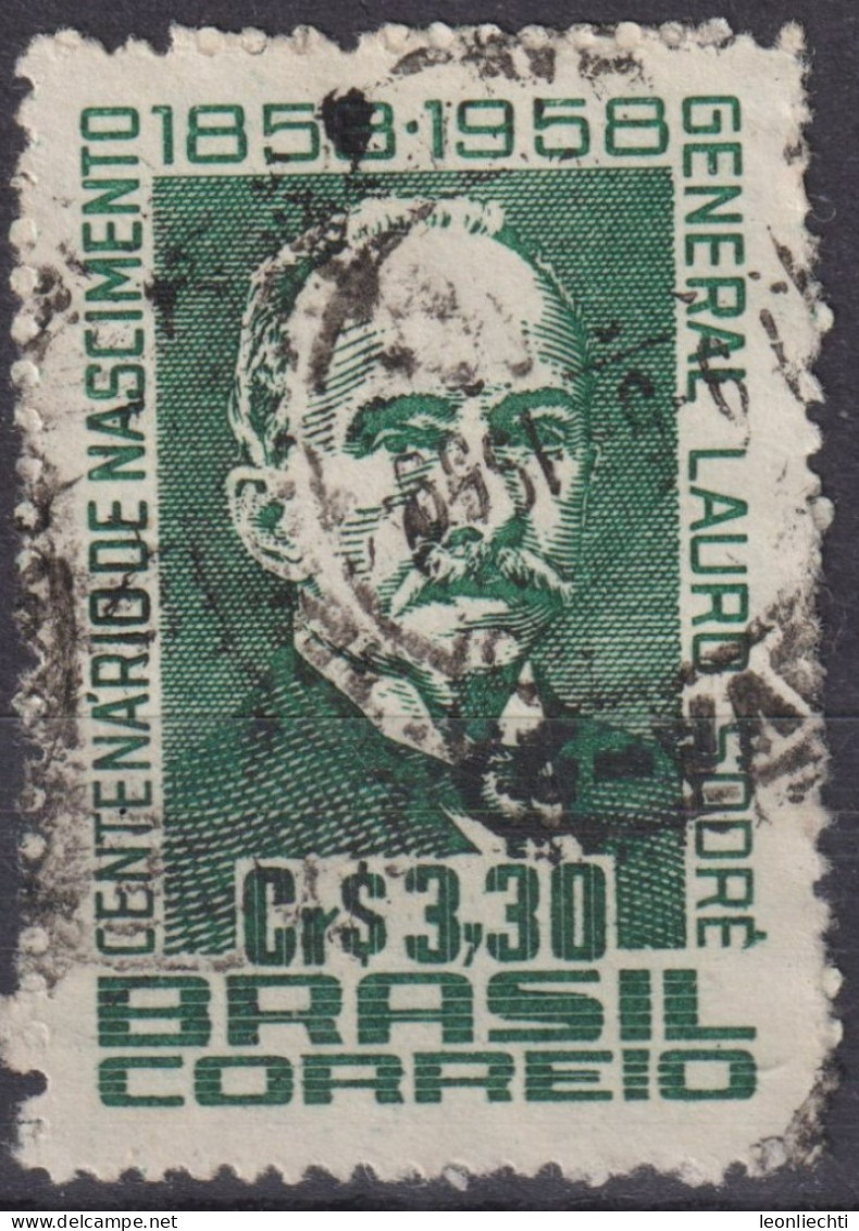 1958 Brasilien ° Mi:BR 950, Sn:BR 885, Yt:BR 666, Centenary Of The Birth Of General Lauro Sodré - Statesman - Usati