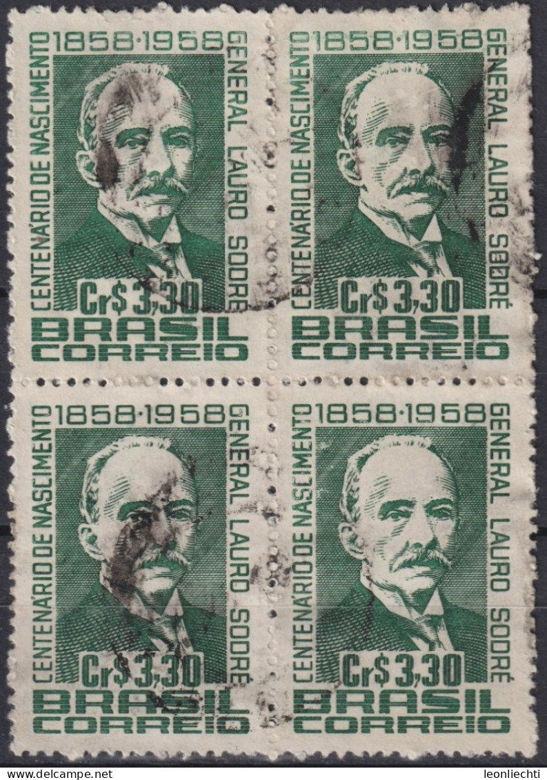 1958 Brasilien ° Mi:BR 950, Sn:BR 885, Yt:BR 666, Centenary Of The Birth Of General Lauro Sodré - Statesman - Used Stamps