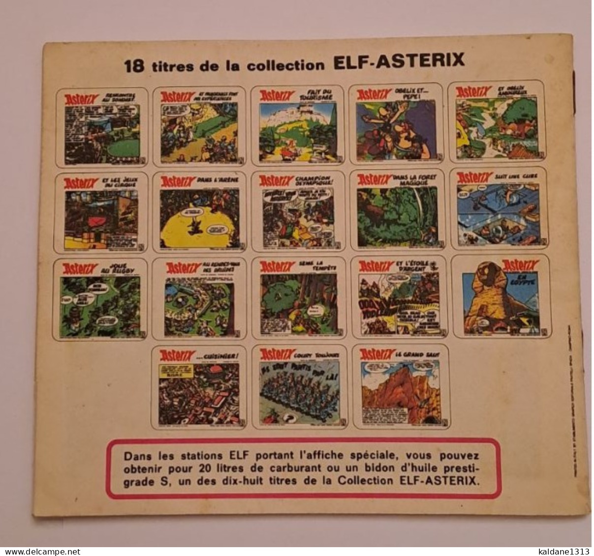 Astérix Cuisinier Mini Album Offert Les Stations Essence Elf 1973 - Asterix