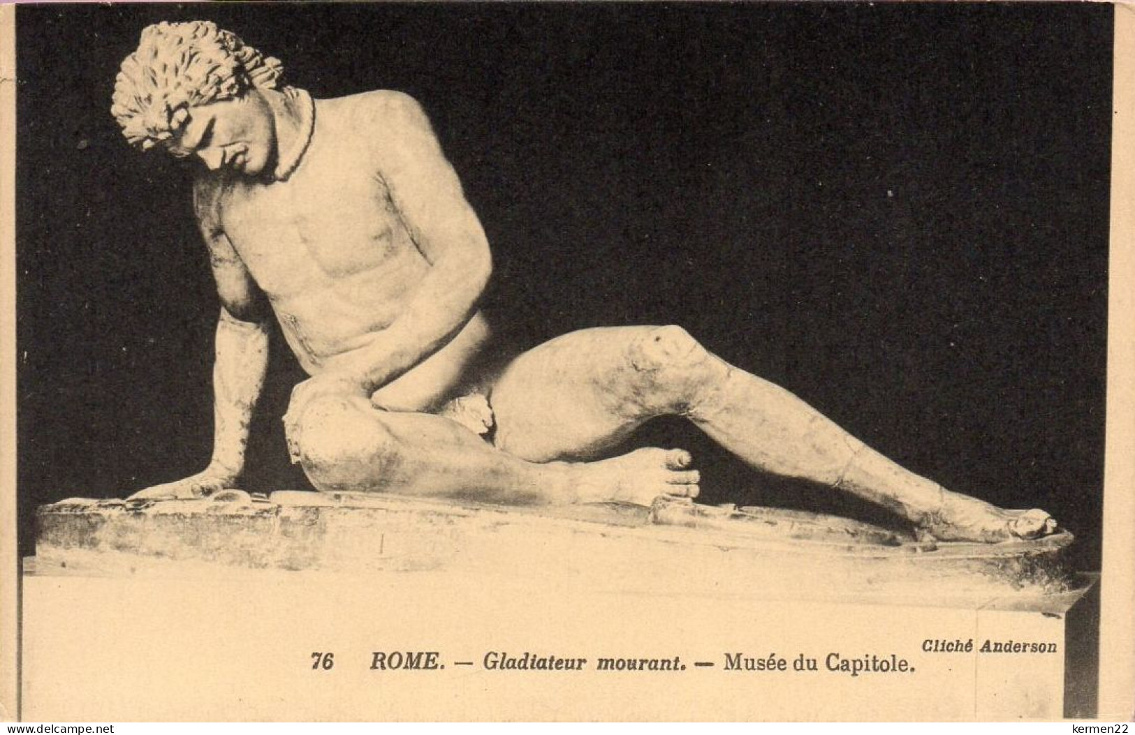 CPA ITALIE ROME GLADIATEUR MOURANT MUSEE DU CAPITOLE - Museen