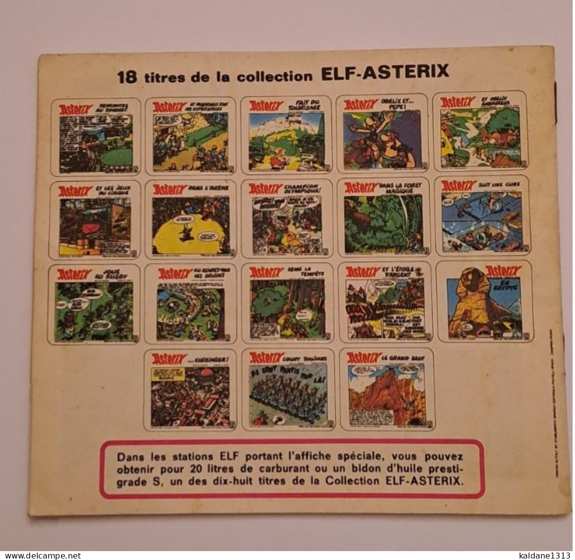 Astérix Suit Une Cure Mini Album Offert Les Stations Essence Elf 1973 - Asterix
