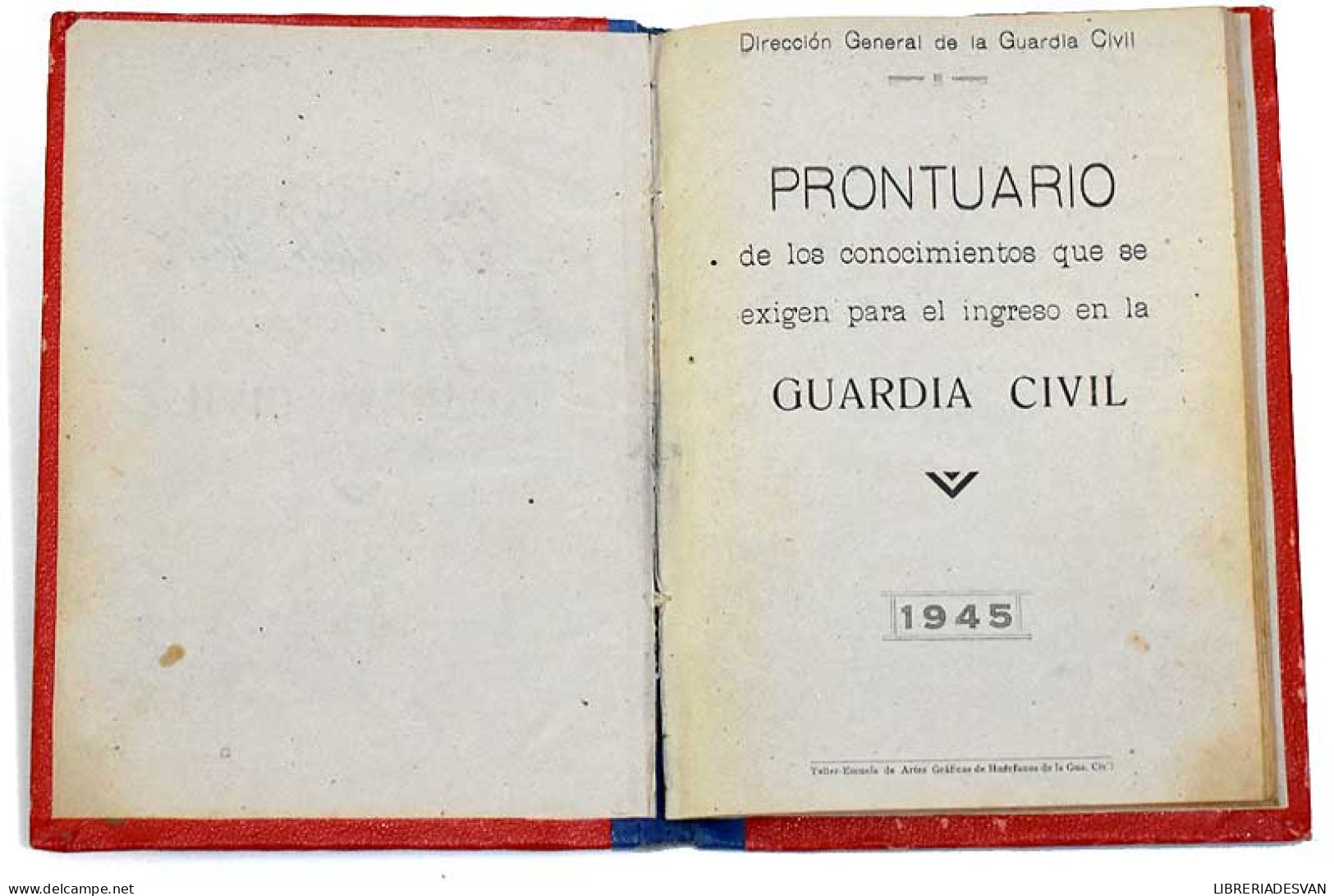 Prontuario De Los Conocimientos Que Se Exigen Para El Ingreso En La Guardia Civil - Geschiedenis & Kunst