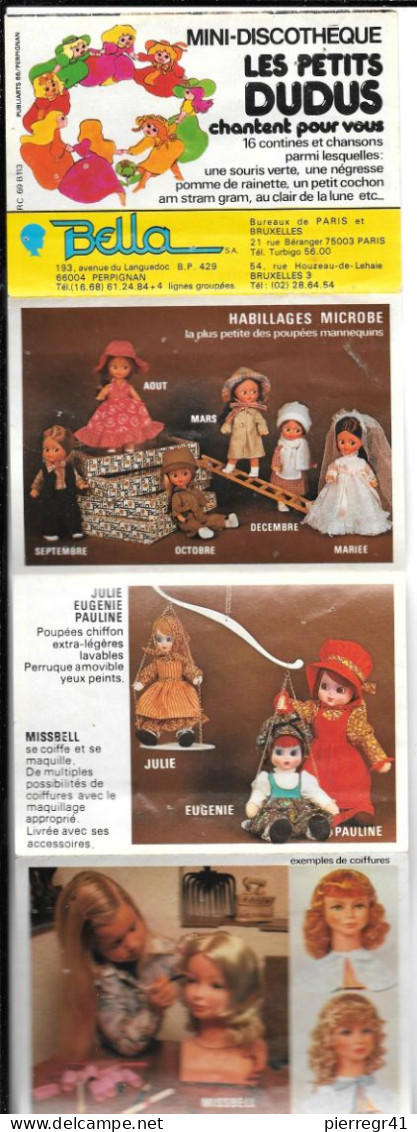 POUPEES-BELLA-COLLECTION 1979-Dépliant De La COLLECTION-FT Accordeon Larg 10,5Cm-TBE Comme Neuf/RARE - Dolls