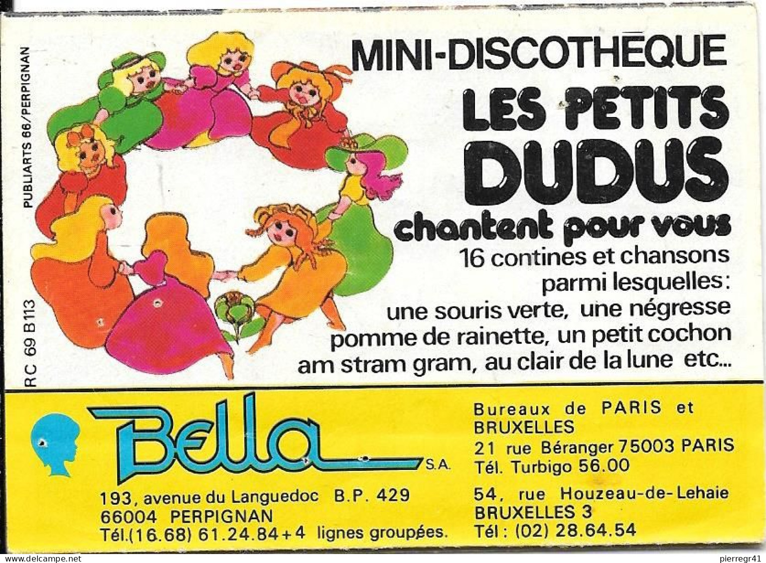 POUPEES-BELLA-COLLECTION 1979-Dépliant De La COLLECTION-FT Accordeon Larg 10,5Cm-TBE Comme Neuf/RARE - Bambole