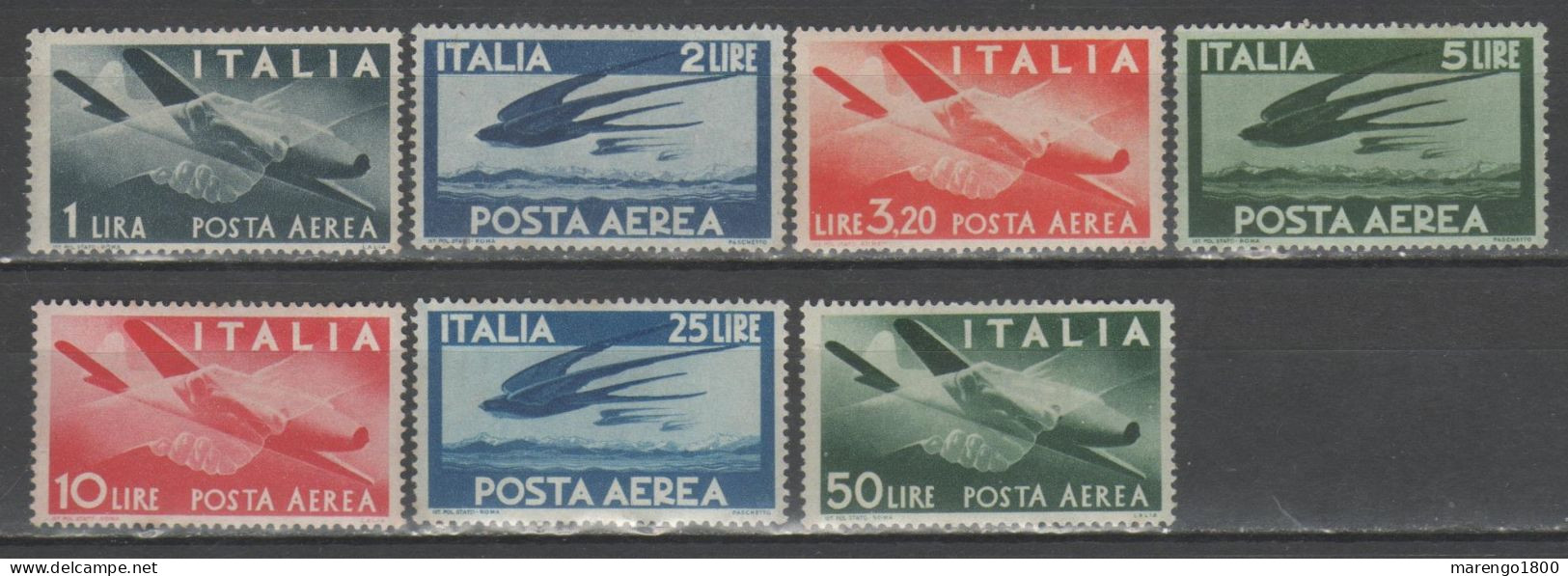 ITALIA 1945-46 - Democratica P.a. * - Poste Aérienne