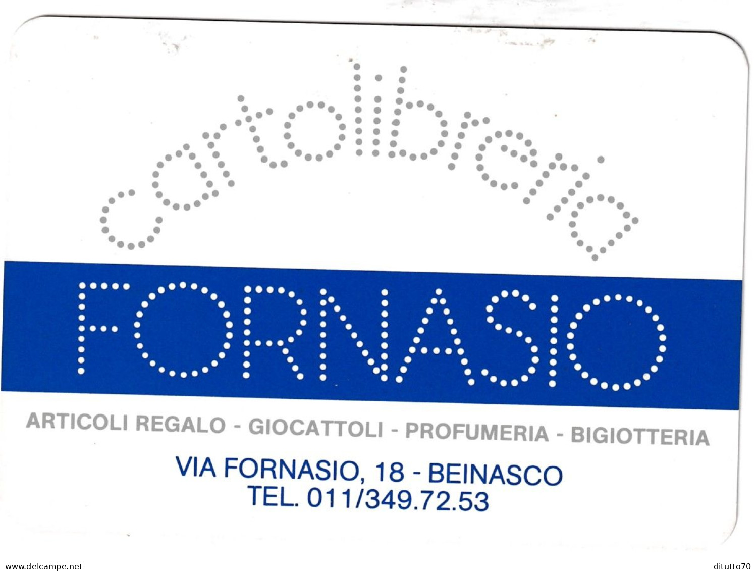 Calendarietto - Cartolibreria Fornazio - Beinasco - Anno 1985 - Petit Format : 1981-90
