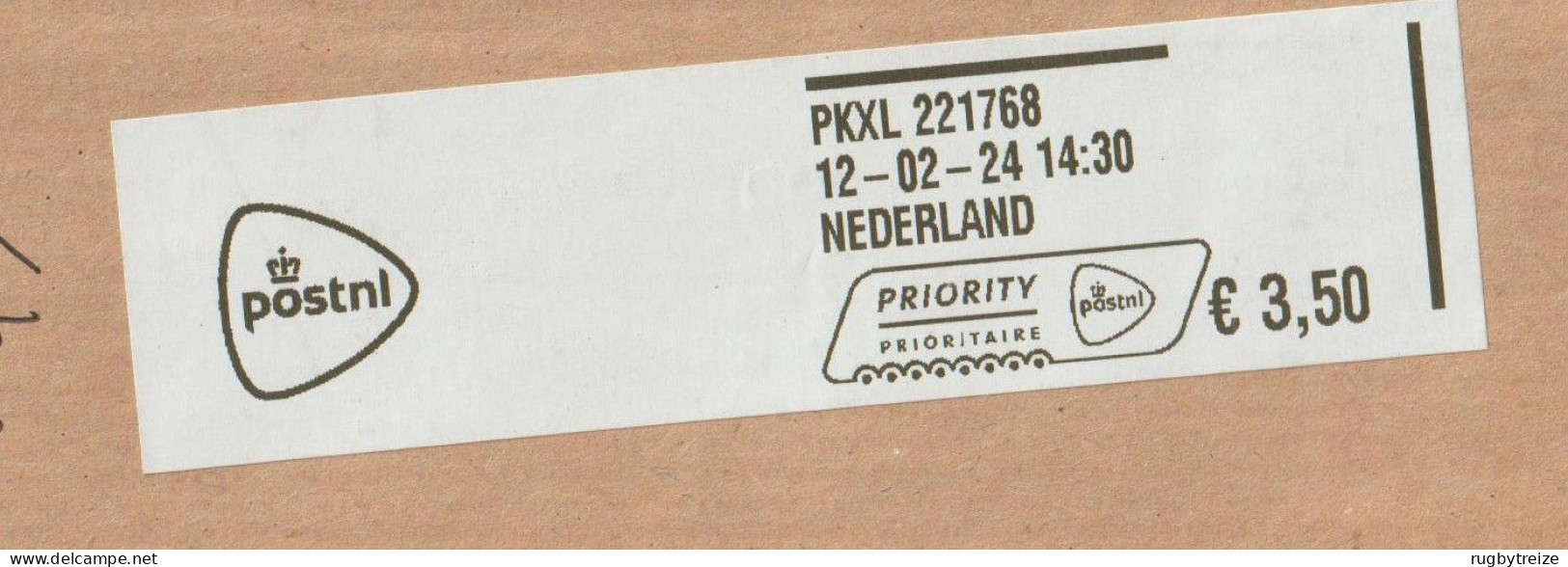 7614 Lettre Cover 2024 Vignette D'affranchissement Pays Bas Nederland - Maschinenstempel (EMA)