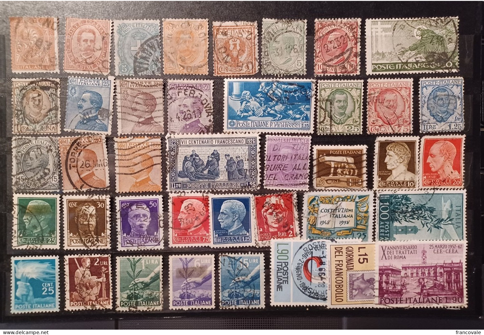 Italia 1863 - 1967 Lotto 40 Valori Usati - Colecciones