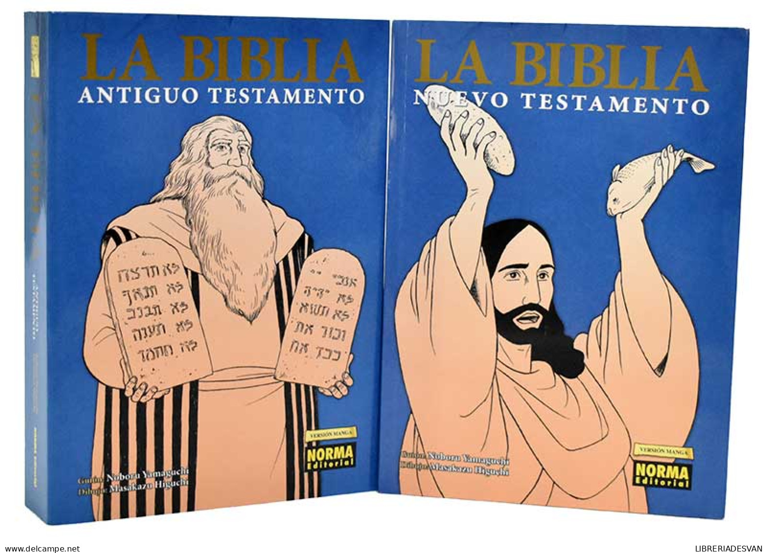 La Biblia. Antiguo Y Nuevo Testamento. Versión Manga. Estuche 2 Tomos - Noboru Yamaguchi, Masakazu Higuchi - Autres & Non Classés