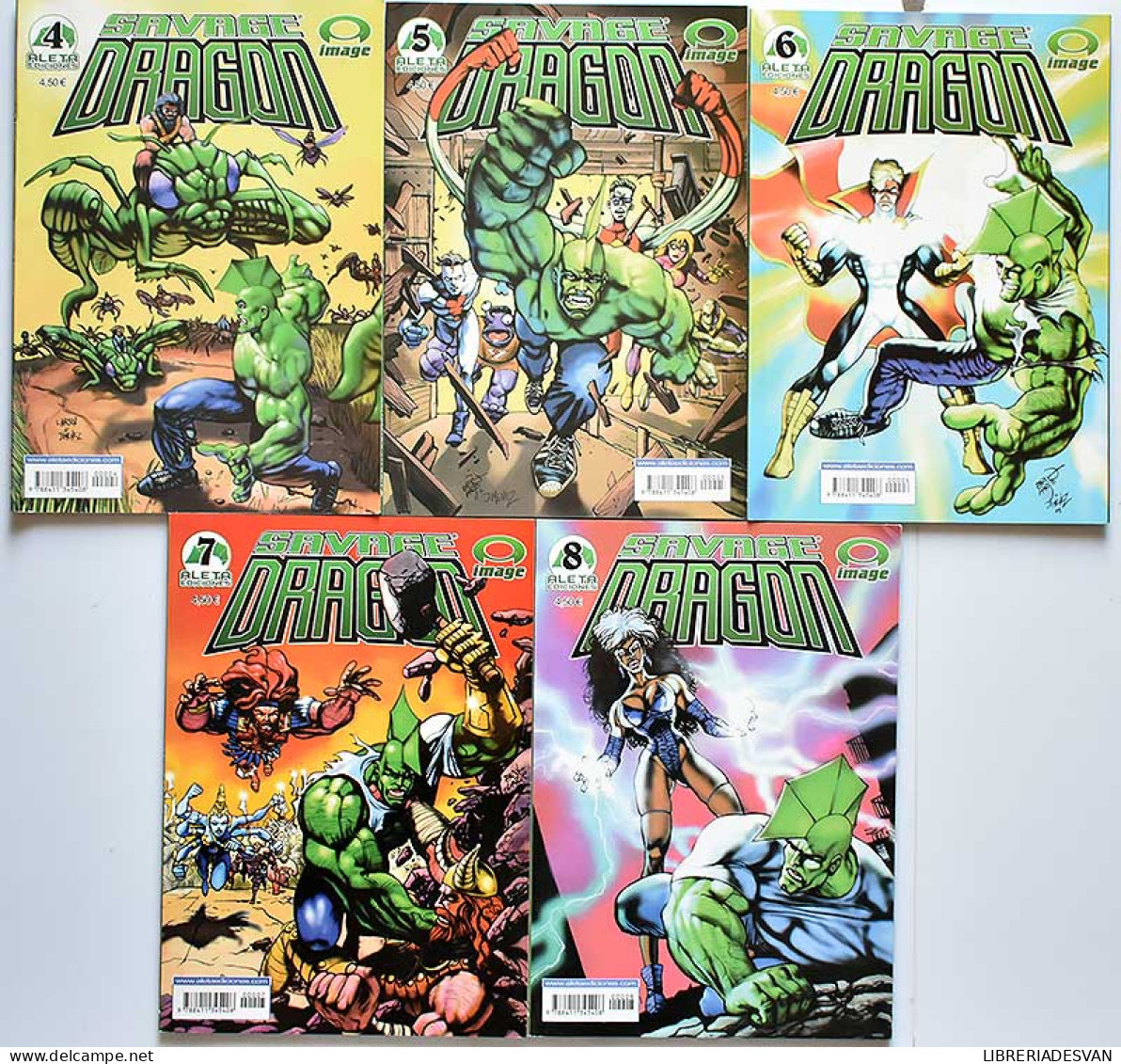 Savage Dragon Lote 12 Números Años Uno Y Dos - Erik Larsen - Andere & Zonder Classificatie