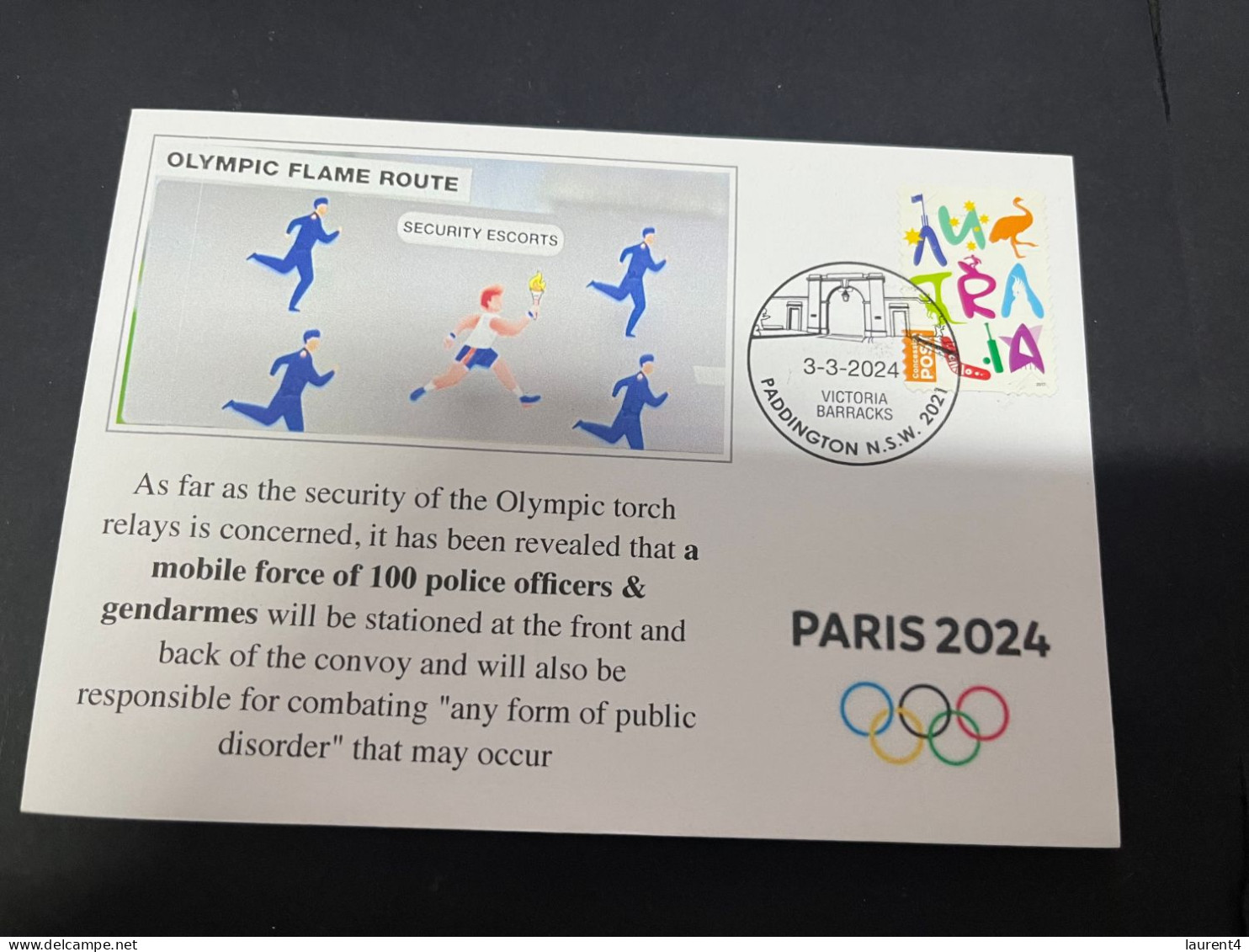 5-3-2024 (2 Y 12) Paris Olympic Games 2024 - Olympic Flame Route Security Measures From 8 May 2024 - Verano 2024 : París