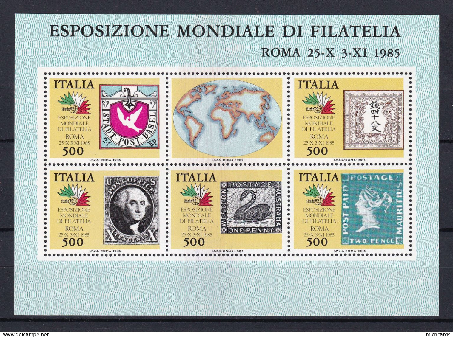 172 ITALIE 1985 - Y&T BF 2 - Oiseau Timbre Sur Timbre - Neuf ** (MNH) Sans Charniere - 1981-90: Neufs