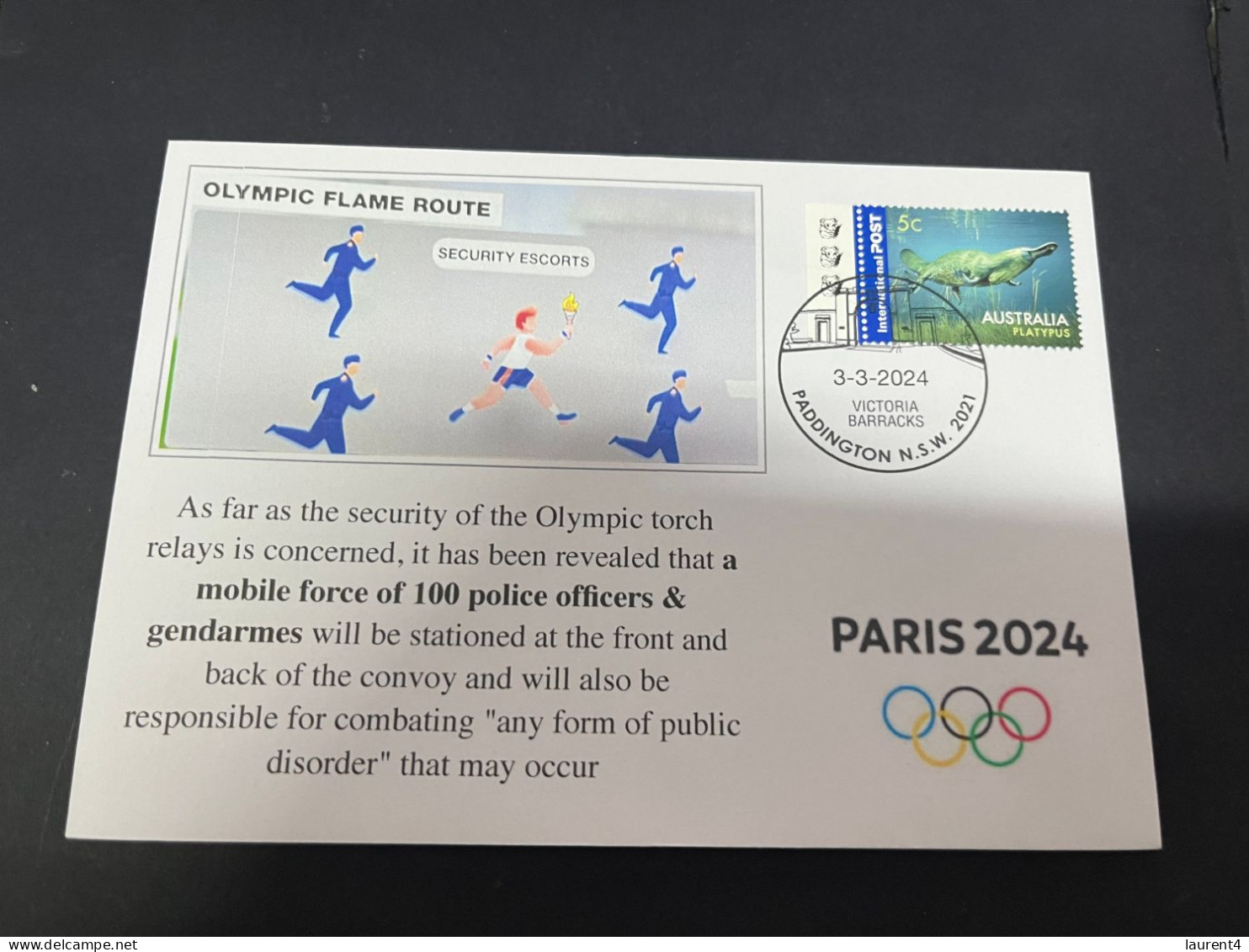 5-3-2024 (2 Y 12) Paris Olympic Games 2024 - Olympic Flame Route Security Measures From 8 May 2024 - Estate 2024 : Parigi