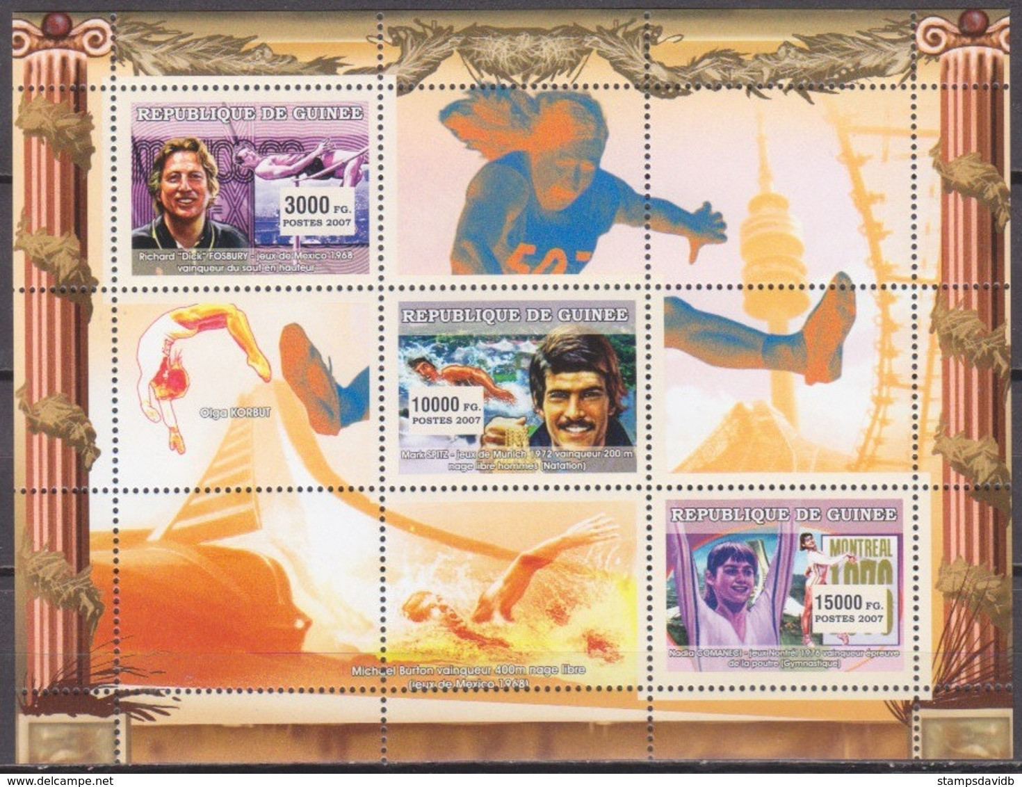 2007	Guinea	4578-80KL	Olympic Athletes 	7,50 € - Sommer 2008: Peking